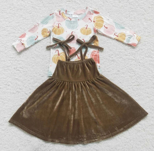 Velvet Pumpkin Dress