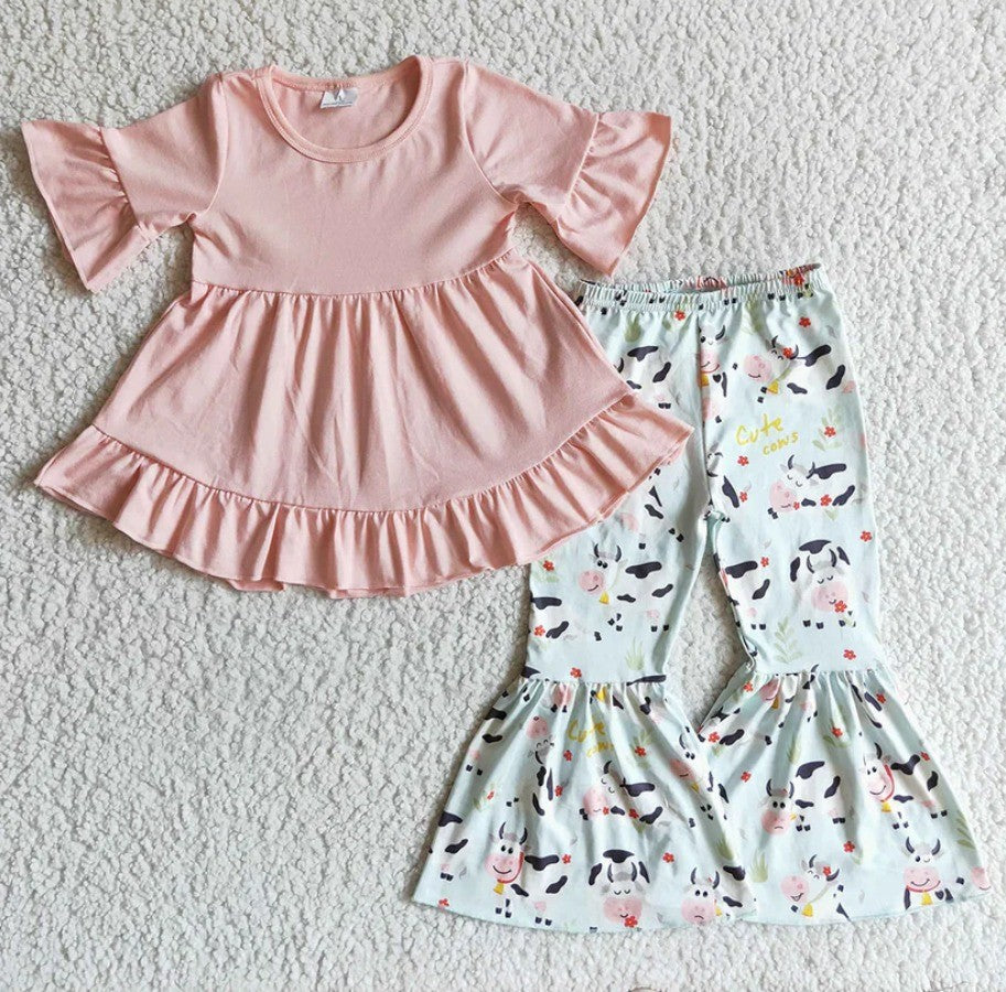 Girls Western Farm Sibling Bell Set