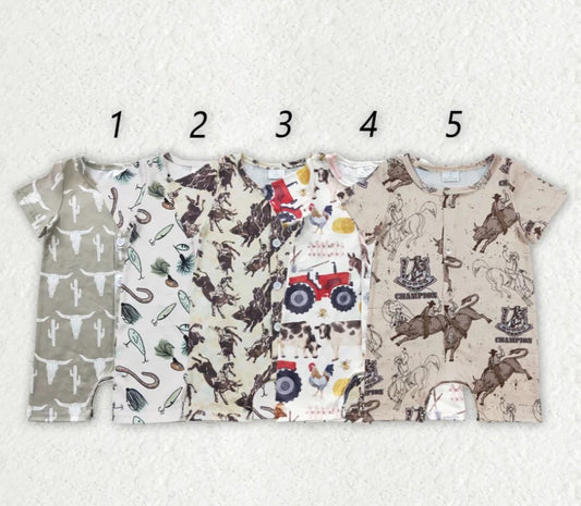 Infant Boys Western Romper
