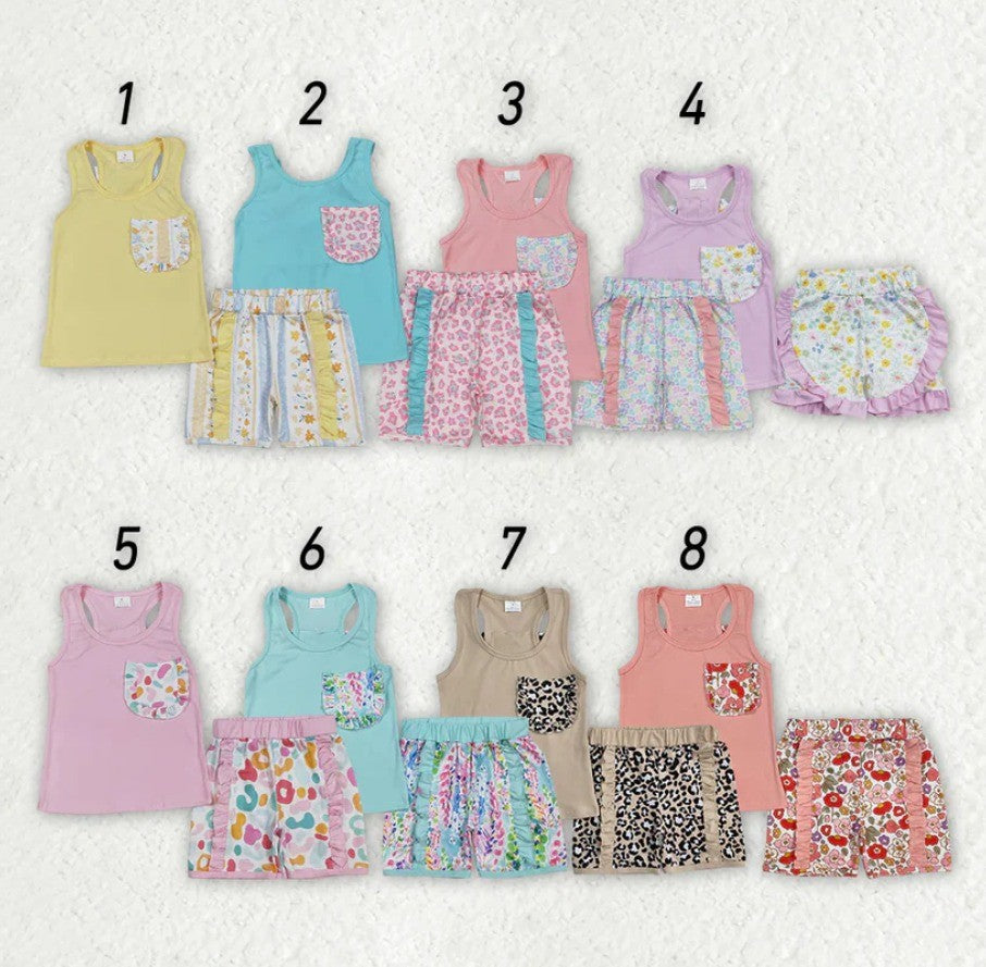 Girls Bow Back Short Collection