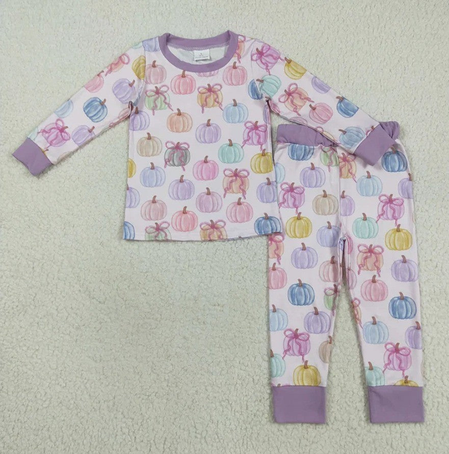 Purple Pumpkin Pajama Romper Collection